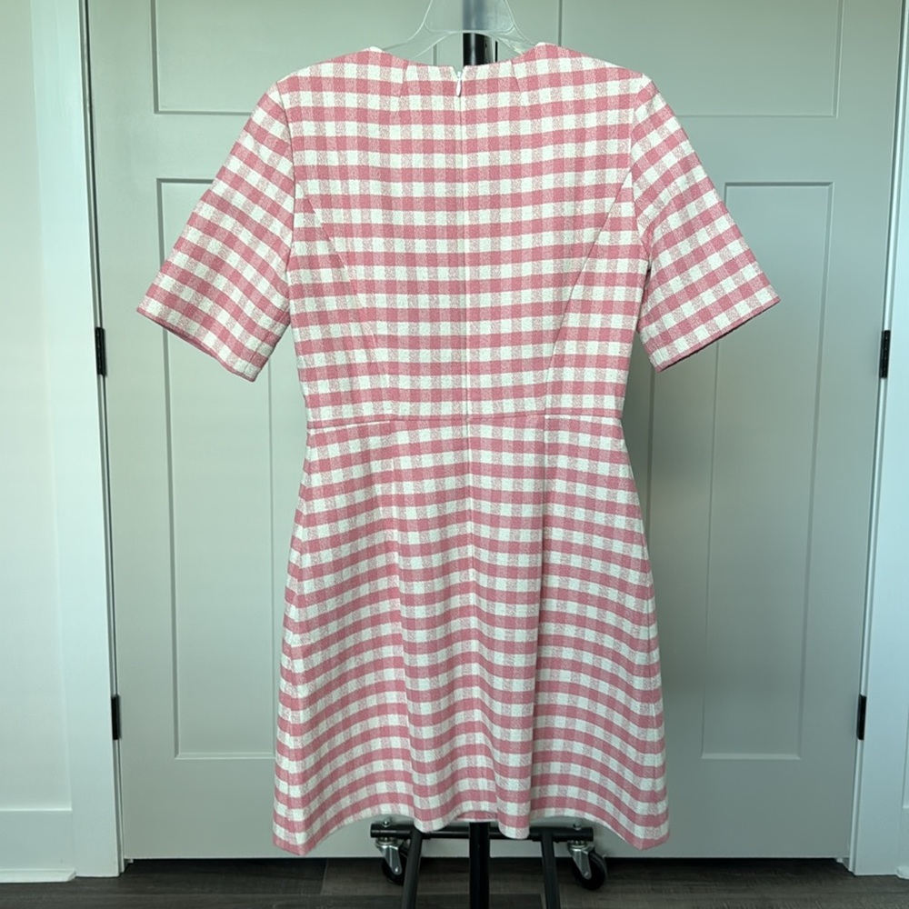 “J. CREW” Gingham Terry Tweed Lady Day Dress - Picture 7 of 7